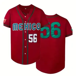 Maillots de baseball personnalisés en sublimation en gros, 100% polyester, vêtements de sport respirants, couleurs et logos personnalisés pour adultes unisexes - Product Image 1