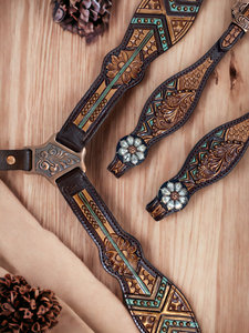 Ensemble d'Équipement Équestre Western en Cuir Véritable de Haute Qualité avec Couleur et Taille Personnalisables et Options OEM/ODM - Product Image 5