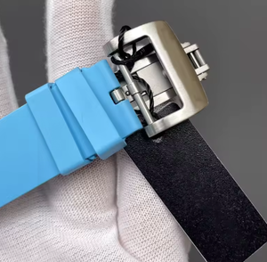 Montre mécanique automatique pour homme 2026 en fibre de carbone, boîtier tonneau, tourbillon, bracelet en caoutchouc, 49 mm, pour sports de plein air - Product Image 5