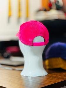 Gorra de Béisbol Rosa de 6 Paneles, Diseño Sólido, Lona, Ajustada, Unisex, Casual, para Exteriores, Primavera/Verano, Talla Adulto 58-60CM - Product Image 2