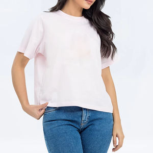 เสื้อยืดแขนยาวลำลองสำหรับผู้หญิง ใส่ได้ทุกวัน สีพื้น ผ้าฝ้าย 100% คุณภาพสูง เป็นมิตรกับสิ่งแวดล้อม แห้งเร็ว ไม่ยับ - Product Image 3