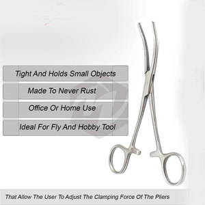 Pinces à tissus Pean courbées 7,25 pouces, instruments chirurgicaux de qualité allemande, en acier inoxydable de haute qualité pour la fixation des tissus et des vaisseaux sanguins - Product Image 6