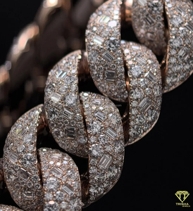 Cadena cubana Iced Out de plata de ley 925 con diamantes de moissanita VVS, estilo Hip Hop, para hombre - Product Image 4