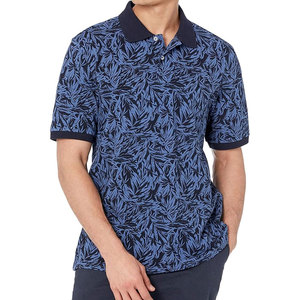 เสื้อโปโลสำหรับเล่นกอล์ฟของผู้ชายเสื้อใส่เล่นกอล์ฟผ้าสแปนเด็กซ์กันความชื้นและโพลีเอสเตอร์ถักสีทึบ - Product Image 3