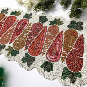 Camino de Mesa con Cuentas Hecho a Mano de Primera Calidad para Bodas, Fiestas y Eventos Elegantes en el Hogar, Decoración de Mesa con Cuentas Intrincadas - Product Image 5