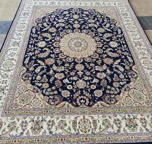 พรมทอมือลายปักสีสันสดใสจากขนสัตว์/ไหมตุรกี  แบบเป็นมิตรกับสิ่งแวดล้อม  ไม่ลื่น  ขนสั้น - Product Image 1