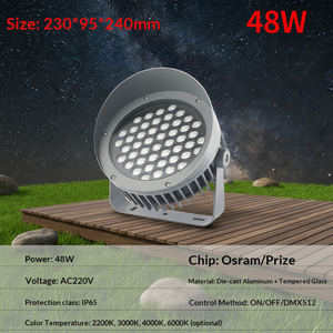 ไฟโปรเจคเตอร์ LED 96W สำหรับภายนอกอาคาร กันน้ำ IP65 กำลังสูง เหมาะสำหรับตกแต่งอาคาร แสงส่องภูมิทัศน์ - Product Image 4