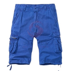 Shorts cargo pour homme grande taille, couleur unie, été, haute qualité, taille élastique, respirant, séchage rapide. - Product Image 2