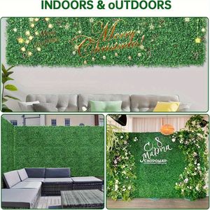 12 Pezzi di Pannelli in Bosso Artificiale 24"x 16" con Protezione UV, Pannelli per Siepi e Pareti Verdi per Giardini Artificiali - Product Image 6