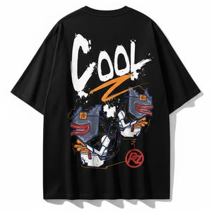 Camiseta Oversize con Logotipo Personalizado Estampado, Estilo Urbano, 100% Algodón, Hombros Caídos, Unisex - Product Image 6