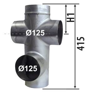 3JW 862071 VIM COET Galva 355 2 robinets 180 ° T2 Collecteur Floor Conduit Fittings - Product Image 4