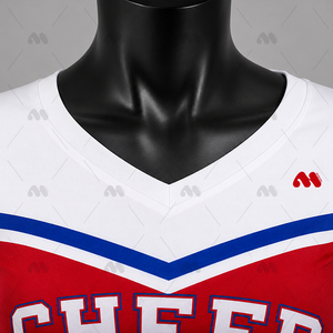 Uniforme de cheerleading personnalisé avec logo imprimé sur le devant, pour femmes adultes, en spandex et polyester, sublimation, tenue de cheerleading OEM ODM en gros - Product Image 3