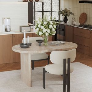 Tavolo da Pranzo Allungabile Moderno da 140-180 cm con Prolunghe Rimovibili, Stile Mid-Century, Arredamento per Sala da Pranzo - Product Image 4