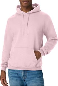 Sudadera con Capucha Rosa para Hombre, Corte Regular, Felpa de Algodón, Color Sólido, con Bolsillo, para Otoño, Fabricación Bajo Demanda (ODM) - Product Image 1