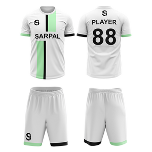 Uniformes de football pour hommes de haute qualité à séchage rapide, personnalisés, 100% polyester, t-shirt et short antibactériens, tenue d'équipe de football - Product Image 5
