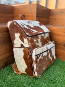 Sac à dos en cuir de vachette véritable de haute qualité, fait à la main, en cuir de vachette naturel véritable, sac d'ordinateur de travail décontracté vintage - Product Image 5