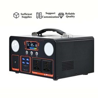Station d'alimentation portable à onde sinusoïdale modifiée 300W avec lumière LED pour le camping en plein air, la maison et les situations d'urgence