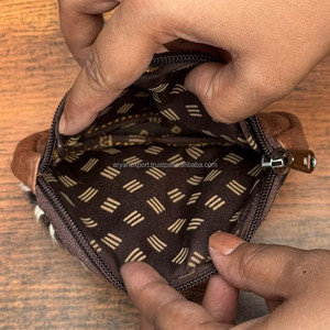 <span class=keywords><strong>2025</strong></span> Nieuwe Ovale Muntzak Met Rits Echt Koeienhuid Leer Met Dierenprints Kleine Portemonnee Geldzak Voor Dames - Product Image 6