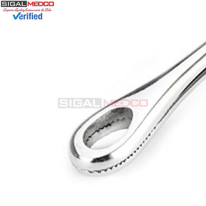 Mini-pince à éponges hémostatique de 5,5 pouces pour piercing corporel, en acier inoxydable, pince à pansement antidérapante à mâchoires dentelées - Product Image 6