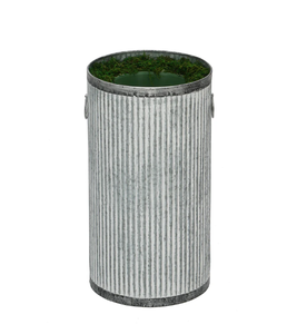 Vente en gros de pot de fleurs d'intérieur/extérieur vintage blanc vieilli de grande taille pour la décoration du salon et le jardin - Product Image 2