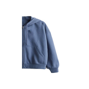 Sweat à capuche décontracté pour femme en Spandex/Coton/Fibre de bambou, écologique, respirant, coupe-vent, coupe oversize, avec logo uni sur le devant - Product Image 5