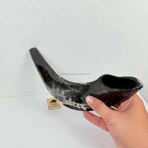Shofar yemenita hecho a mano de alta calidad, cuerno Natural que sopla Rosh Hashanah Kosher Kudu Ram Horn, técnica pulida ecológica - Product Image 2