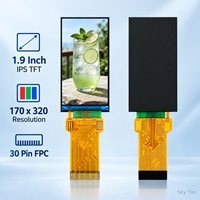 Écran LCD TFT IPS 1,9 pouces 170x320 avec pilote 7789T3, connecteur FPC 30 broches SPI MCU pour appareils embarqués – Vente en gros