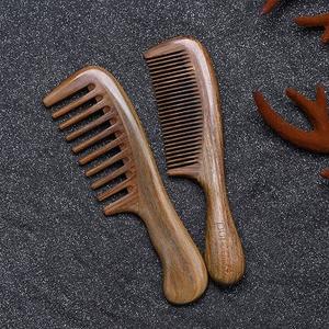 Peine Unisex de Madera de Neem de Alta Calidad, Artesanía India 100% Auténtica, Ecológico, de Dientes Anchos, para Cabello y Barba, Orgánico, Anticaspa - Product Image 1