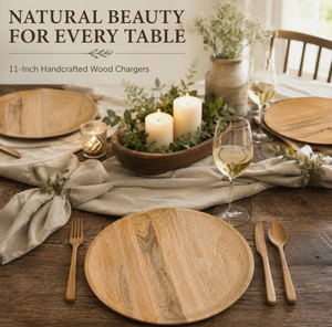 Tabla de Cortar de Bambú Ecológica para Cocina, Tabla de Cortar Personalizada de Madera Natural para Servir Queso y Pizza, con Asa - Product Image 3