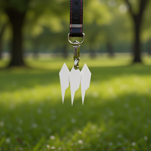 Bandierine adesive per animali domestici Ilan 44x12 mm, forma a punta bianca, 20 fogli, 5 unità - Product Image 2