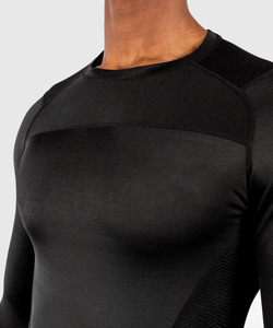 Men Full Sleeve <b>Compression</b> Rash Guard Quick Dry Spandex Polyester <b>Custom</b> Plain Dyed Fitness Wear BJJ Rash Guards MMA Rash Guard - Product Image 5