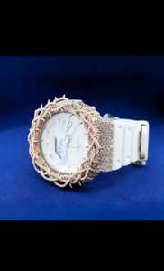 Montre numérique bleue sertie de diamants, lunette en moissanite, montre-bracelet sport en acier inoxydable, design personnalisé pour hommes - Product Image 4