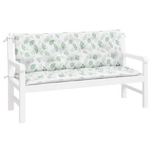 Juego de 2 Cojines para Banco de Jardín con Diseño de Hojas, 100% Poliéster, Elegantes Almohadas para Muebles de Patio - Product Image 3
