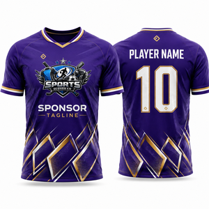 Camiseta de Fútbol Personalizada para Hombre, Tejido Transpirable, Impresión por Transferencia de Calor, Flexible, Ligera y Cómoda, Camiseta de Equipo - Product Image 1