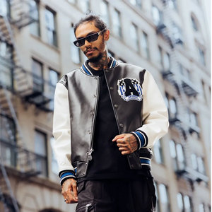 Vestes bomber Avirex en cuir de vache véritable de haute qualité pour hommes, chaudes et imperméables, coupe-vent, style streetwear, très vendues - Product Image 4