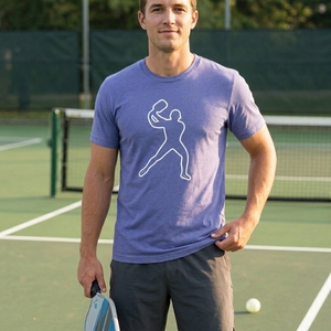 Unisex Custom Print Pickleball <b>T</b>-<b>Shirt</b> Crew Neck Short Sleeve Regular Fit Summer Breathable 100% Polyester UPF 50 Adults - Product Image 6