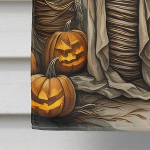 Momies Spooky Halloween Grand drapeau de maison en polyester Multicolor Porch Sleeve Pole Décorative Yard Banner Artwork Wall Hanging - Product Image 4