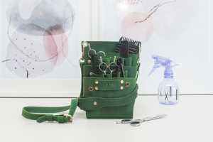 Genuine Leather Barber Holster Adjustable Waist Belt Hairdresser Scissor Holder Salon Tool Organizer LBH-0002 - Product Image 2