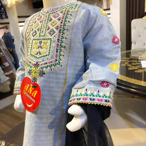 Costume jacquard en coton pour femme, tenue de soirée, élégante, design pakistanais, shilwar, qameez, nouvelle collection - Product Image 4