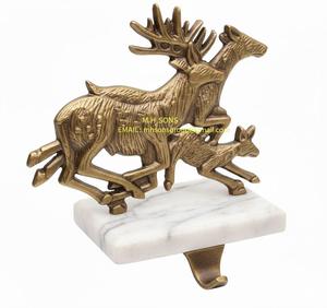 Best Handcrafted Metal <b>Stocking</b> <b>Holder</b> with Mantel Hook & Non Slip Base for Christmas <b>Stockings</b> Wreaths and Festive Accessories - Product Image 2