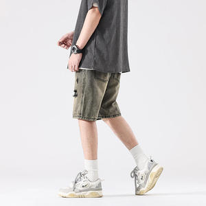 Top Quality Breathable <b>Men's</b> Denim Short Pants <b>Men</b> <b>Jeans</b> Shorts Lightweight Streetwear Custom Design & Logo Accepted Low MOQ - Product Image 5