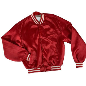 Chaqueta de Satén Personalizada para Hombre con Letras Bordadas y Logotipo, Chaqueta Universitaria de Béisbol con Parche, Chaqueta Varsity, Chaqueta Letterman - Product Image 1