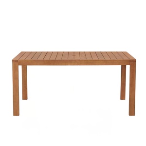 Mesa de comedor al aire libre de madera maciza de primera calidad | Muebles de jardín y patio duraderos y resistentes a la intemperie | Fabricante de Vietnam - Product Image 1