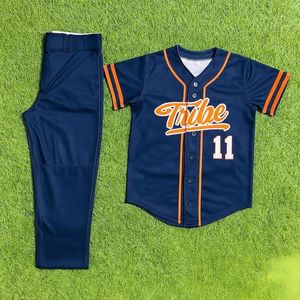 Camiseta de Béisbol al por Mayor para Hombre, Uniforme de Béisbol Personalizado de Primera Calidad, Conjuntos de Camisetas de Béisbol OEM Más Vendidos - Product Image 6