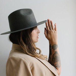 Felt Witch Hat Foldable Women Candy Color Cotton Knit Witch Hat for Festival Decoration Party Cosplay Wizard Witch Hat - Product Image 3