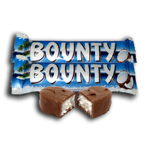 Pack de 2 barres Bounty au chocolat noir et à la noix de coco avec fruits et noix - 57 g/pièce - Product Image 1