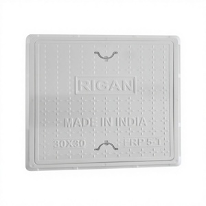 Tapa de alcantarilla cuadrada de FRP negra de alta calidad 24x24, modelo 010, anti-UV, ecológica, impermeable, anticorrosiva, esencial para carreteras - Product Image 5