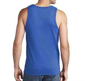 Débardeur de sport bleu personnalisé pour homme – Vente en gros – Maillot de fitness respirant sans manches pour l'entraînement – Maillot de corps musculaire sans manches – Vêtements de sport - Product Image 6