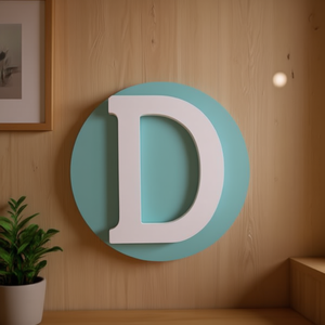 Lettera Decorativa Ilan D 11Cm Bianca Per Decorazione Murale - Product Image 3