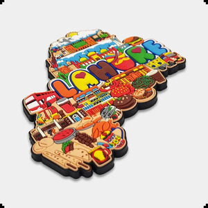 3D PVC Patch Round Rubber Badge Hook Loop Backing Custom Logo Raised Design Decorative <b>Apparel</b> <b>Accessory</b> Personalized Custom Emb - Product Image 1
